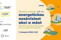 V listopadu proběhla konference na téma Zkrotíme energie – jak na energetickou nezávislost obcí a měst