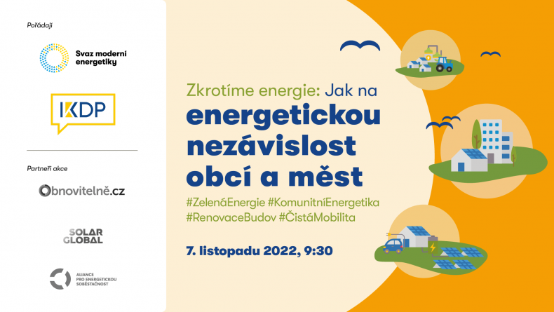 Konference: Zkrotíme energie – jak na energetickou nezávislost obcí a měst