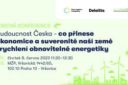 Tisková konference: Budoucnost Česka – co přinese ekonomice a suverenitě naší země zrychlení obnovitelné energetiky